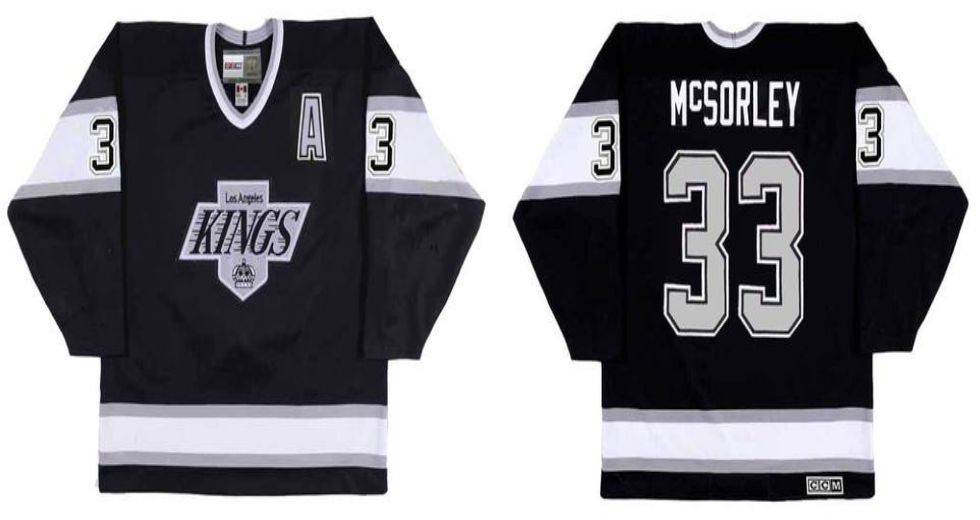 2019 Men Los Angeles Kings #33 Mcsorley Black CCM NHL jerseys